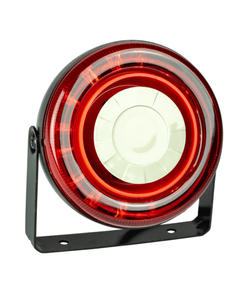 Siren - 122 dB - inbyggt blixtljus - röd